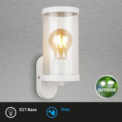 Briloner 3600-016 - Lauko sieninis šviestuvas KAIRO 1xE27/12W/230V IP44 balta