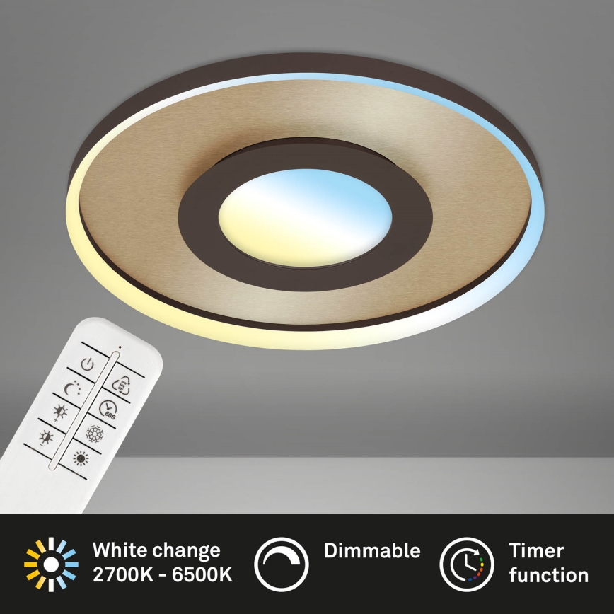 Briloner 3640017 - LED Pritemdomas lubinis šviestuvas FRAME LED/25W/230V 2700-6500K + nuotolinio valdymo pultas