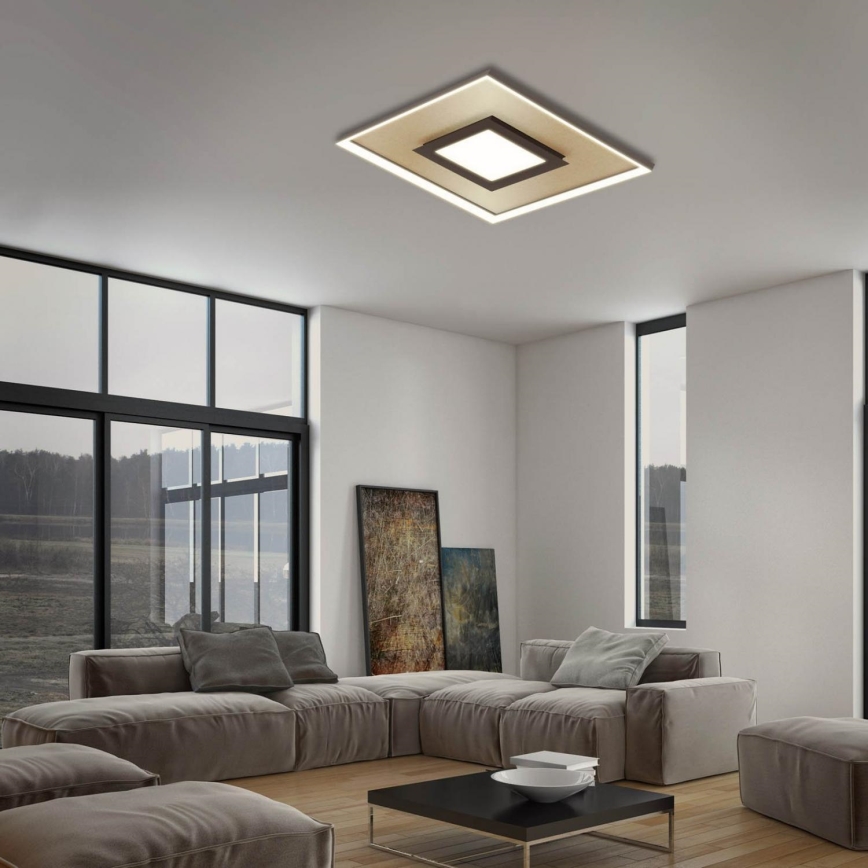 Briloner 3641-017 - LED Pritemdomas lubinis šviestuvas FRAME LED/30W/230V 2700-6500K auksas + nuotolinio valdymo pultas