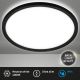 Briloner 3642-415 - LED lubinis vonios šviestuvas SLIM LED/19W/230V diametras 29 cm IP44 juoda