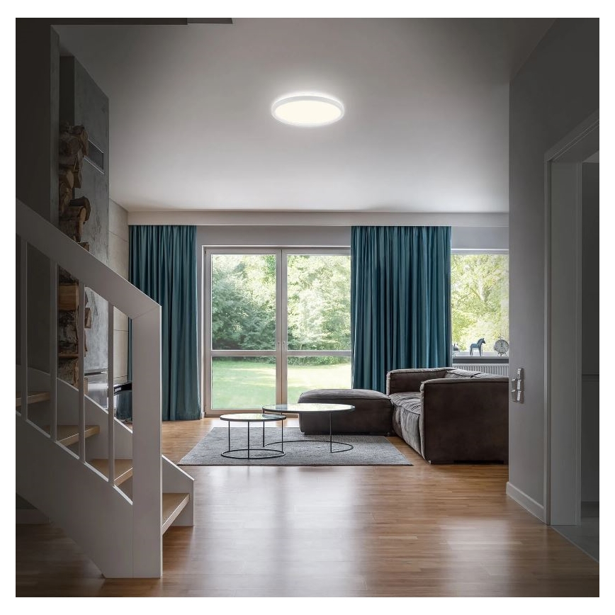 Briloner 3642-416 - LED lubinis vonios šviestuvas SLIM LED/19W/230V IP44 balta