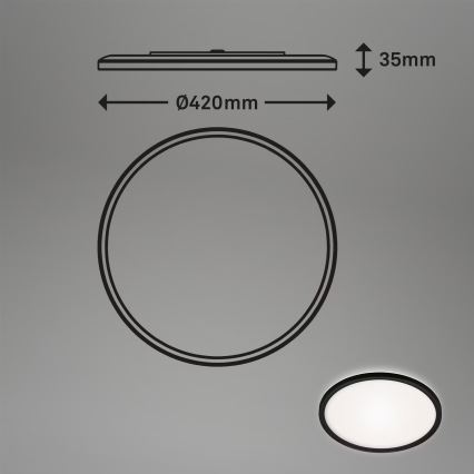 Briloner 3643-415 - LED lubinis vonios šviestuvas LED/22W/230V IP44 4000K