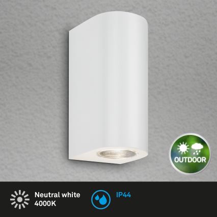 Briloner 3648-026 - LED sieninis lauko šviestuvas UP&DOWN 2xGU10/4,7W/230V IP44