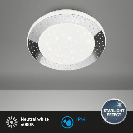 Briloner 3693-018 - LED lubinis vonios šviestuvas LED/15W/230V IP44 4000K diametras 28 cm
