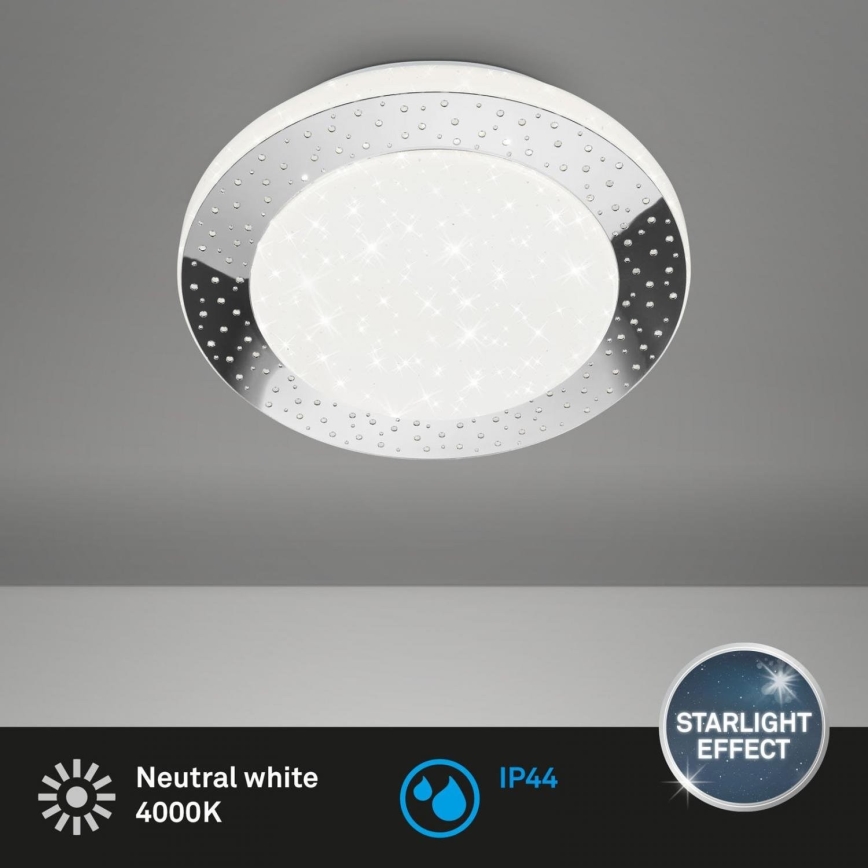 Briloner 3693-018 - LED lubinis vonios šviestuvas LED/15W/230V IP44 4000K diametras 28 cm