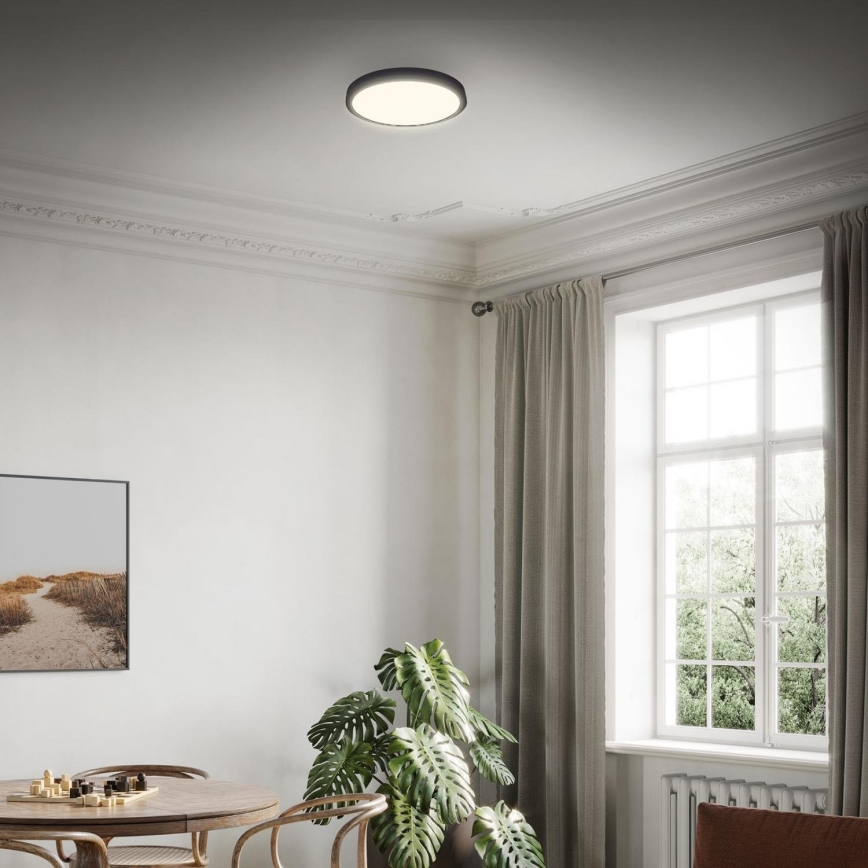 Briloner 3700-015 - LED lubinis šviestuvas RUNA LED/16W/230V 3000K diametras 28 cm juoda