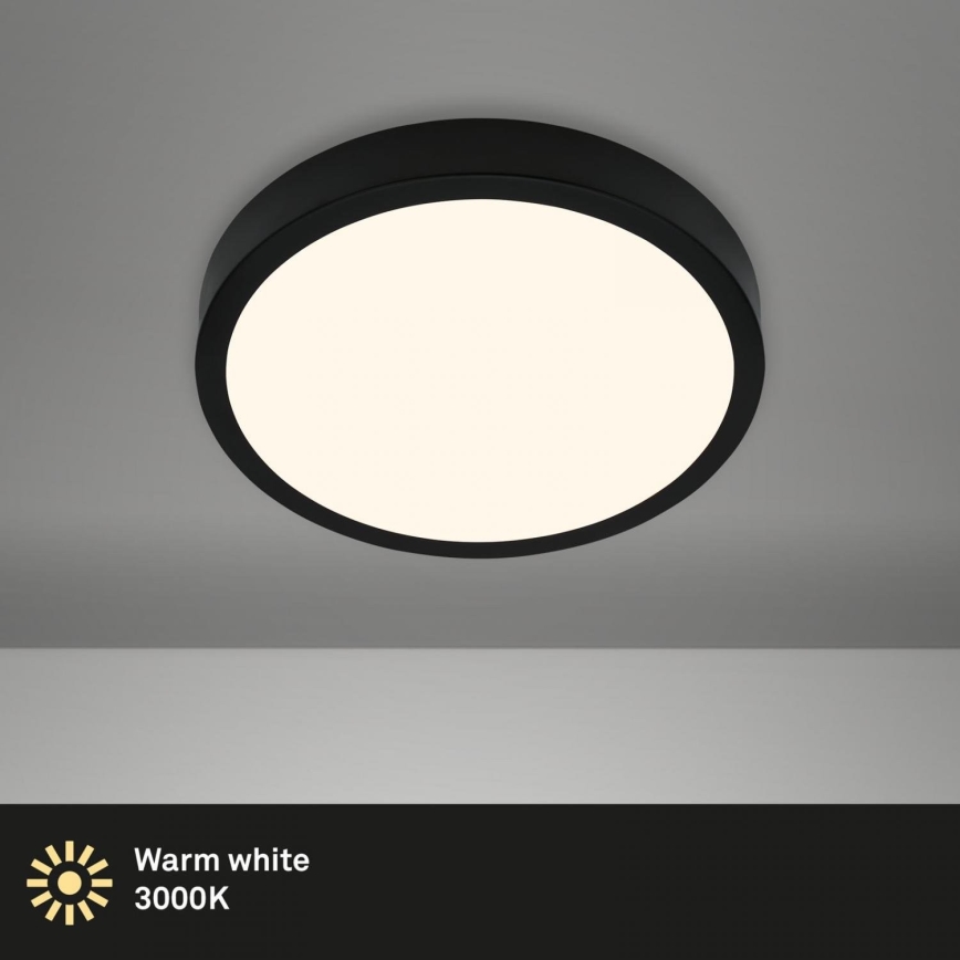 Briloner 3700-015 - LED lubinis šviestuvas RUNA LED/16W/230V 3000K diametras 28 cm juoda