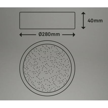 Briloner 3701-015 - LED Pritemdomas lubinis šviestuvas RUNA LED/18W/230V 2700-6500K + nuotolinio valdymo pultas