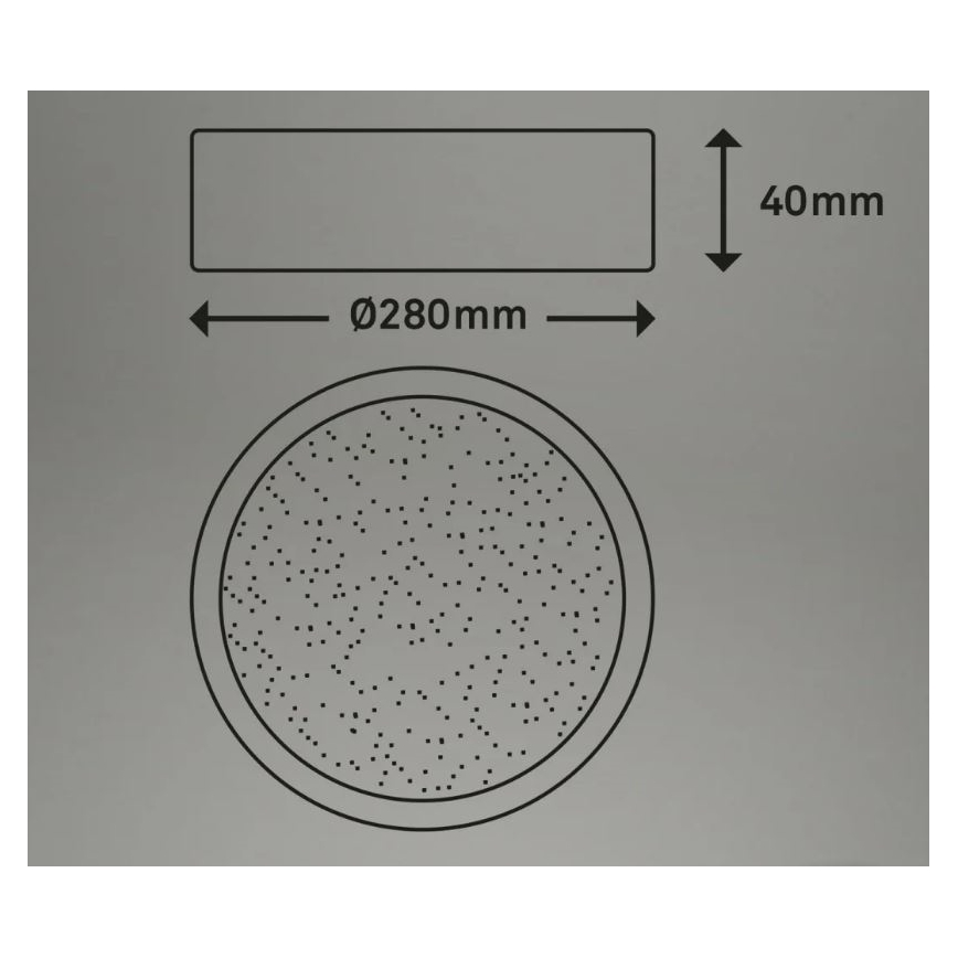 Briloner 3701-015 - LED Pritemdomas lubinis šviestuvas RUNA LED/18W/230V 2700-6500K + nuotolinio valdymo pultas