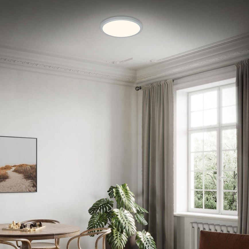 Briloner 3703-014 - LED lubinis šviestuvas RUNA LED/24W/230V 3000K diametras 38 cm sidabras