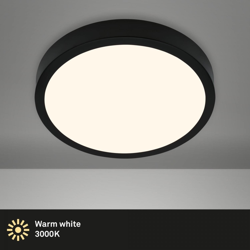 Briloner 3703-015 - LED lubinis šviestuvas RUNA LED/24W/230V 3000K diametras 38 cm juoda