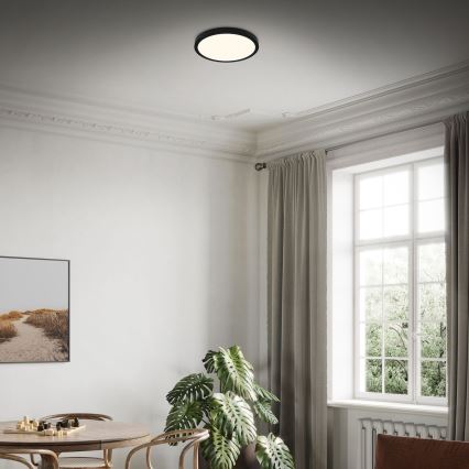 Briloner 3704-015 - LED Pritemdomas lubinis šviestuvas RUNA LED/22W/230V 2700-6500K juoda + nuotolinio valdymo pultas