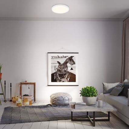 Briloner 3704-016 - LED Pritemdomas lubinis šviestuvas RUNA LED/22W/230V 2700-6500K balta + nuotolinio valdymo pultas