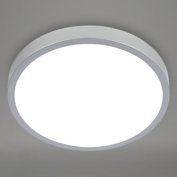 Briloner 3709-014 - LED RGBW Reguliuojamas lubinis šviestuvas LED/22W/230V 4000K diametras 38 cm sidabras + nuotolinio valdymo pultas