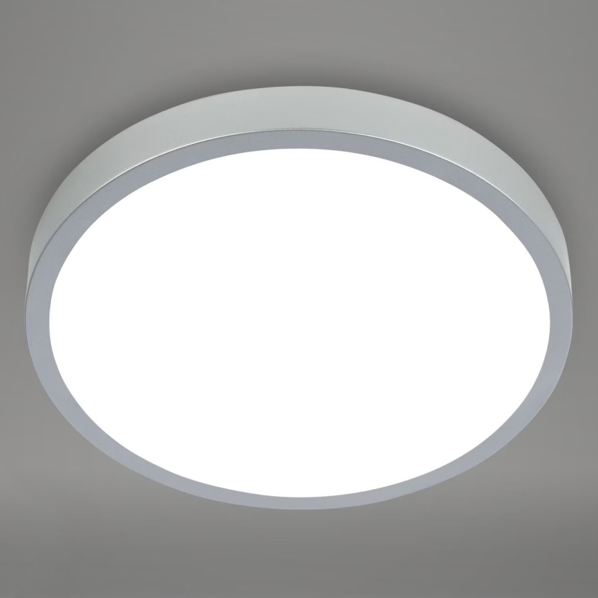 Briloner 3709-014 - LED RGBW Reguliuojamas lubinis šviestuvas LED/22W/230V 4000K diametras 38 cm sidabras + nuotolinio valdymo pultas