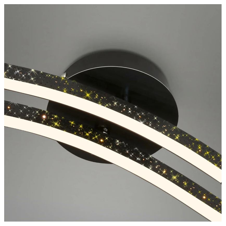 Briloner 3718-025 - LED Ant pagrindo montuojamas sietynas REY 2xLED/6W/230V juoda