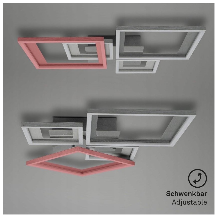 Briloner 3727-019 - LED Pritemdomas lubinis šviestuvas FRAME LED/38W/230V