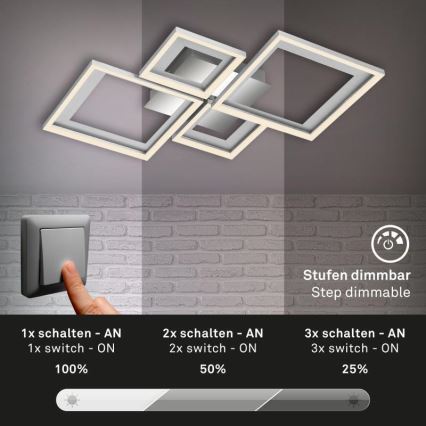 Briloner 3727-019 - LED Pritemdomas lubinis šviestuvas FRAME LED/38W/230V