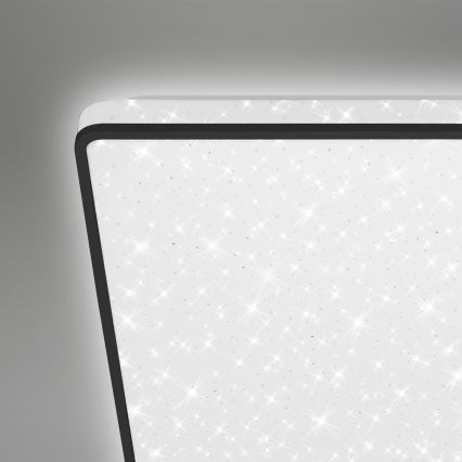 Briloner 3748-415 - LED lubinis šviestuvas STAR SKY LED/15W/230V 27x27 cm juodas