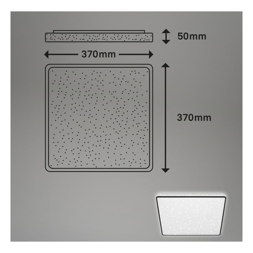 Briloner 3749-415 - LED lubinis šviestuvas LINO LED/24W/230V juoda