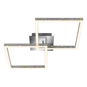 Briloner 3751-019 - LED Pritemdomas lubinis šviestuvas FRAME LED/20W/230V blizgus chromas