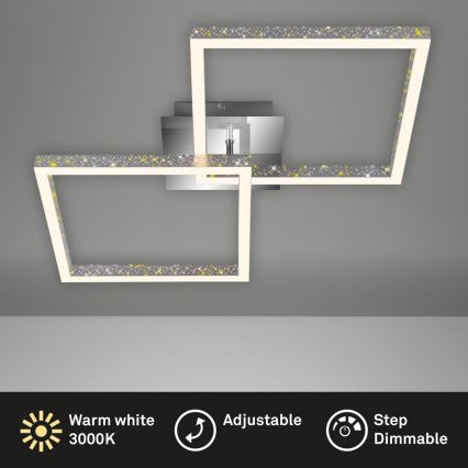 Briloner 3751-019 - LED Pritemdomas lubinis šviestuvas FRAME LED/20W/230V blizgus chromas
