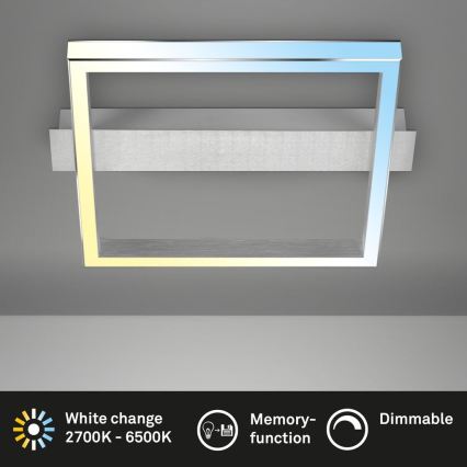 Briloner 3760-019 - Reguliuojamas lubinis LED šviestuvas FRAME LED/23W/230V 2700-6500K 42x36 cm + nuotolinis valdymas