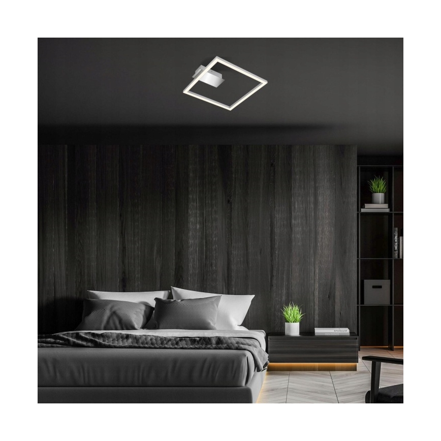 Briloner 3780-014 - LED lubinis šviestuvas FRAME LED/14W/230V 26,5x25 cm matinis chromas