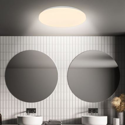 Briloner 3827-016 - LED lubinis vonios šviestuvas su jutikliu WALK LED/13W/230V IP54 Ø 27 cm balta