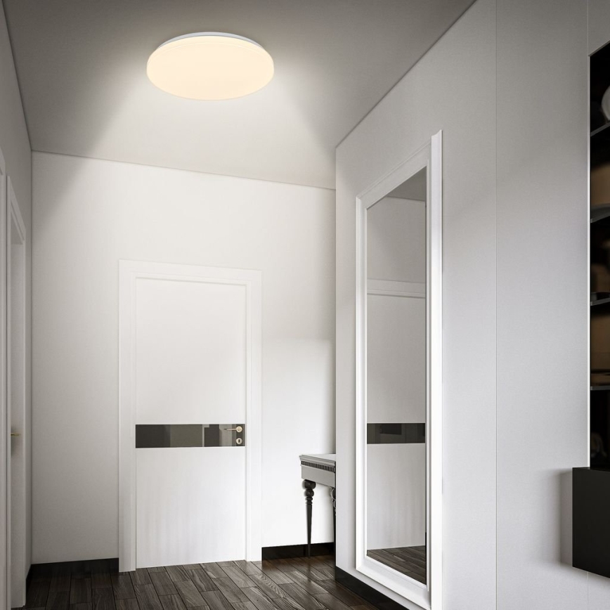 Briloner 3827-016 - LED lubinis vonios šviestuvas su jutikliu WALK LED/13W/230V IP54 Ø 27 cm balta