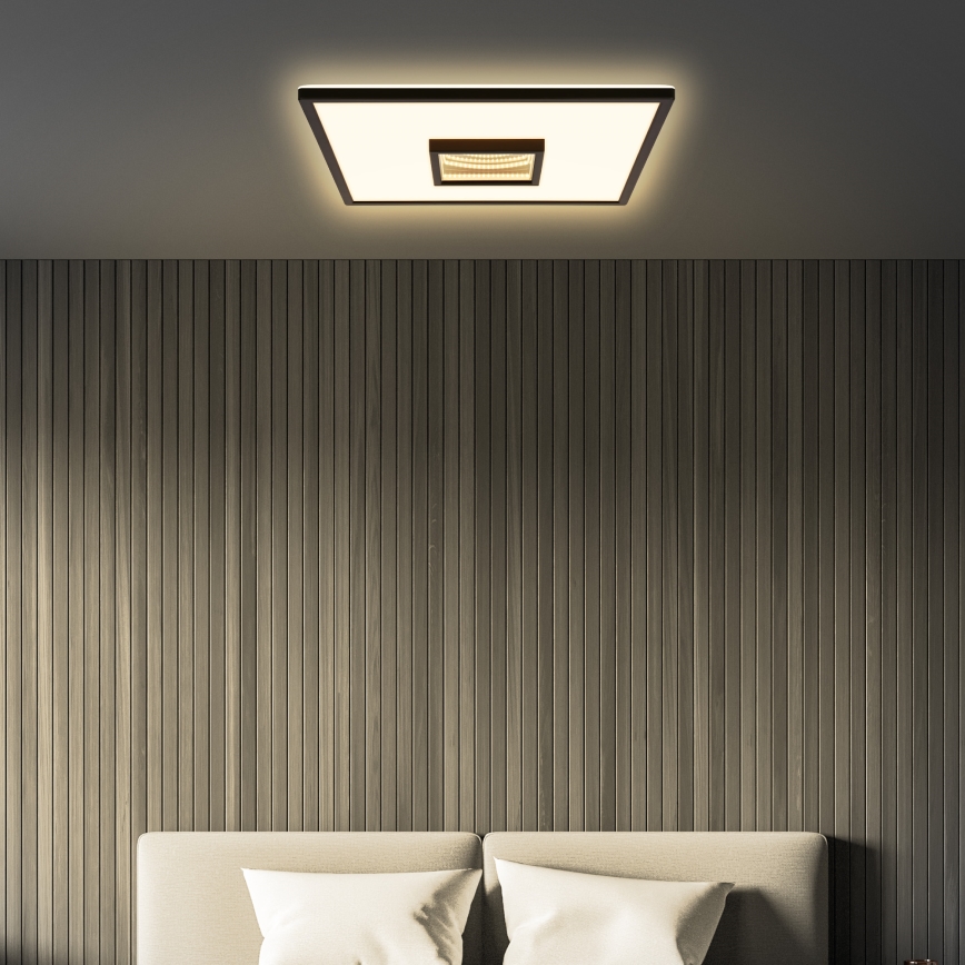 Briloner 3848015 - LED lubinis šviestuvas TORO LED/18W/230V 42x42 cm juodas