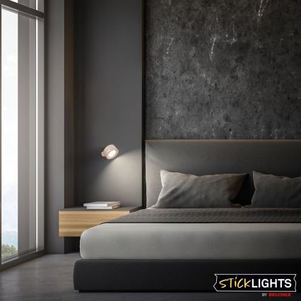 Briloner 3896011 - LED reguliuojamo ryškumo įkraunamas sieninis šviestuvas TARI LED/1,6W/5V 1500 mAh smėlio spalvos