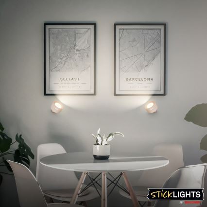 Briloner 3896011 - LED reguliuojamo ryškumo įkraunamas sieninis šviestuvas TARI LED/1,6W/5V 1500 mAh smėlio spalvos