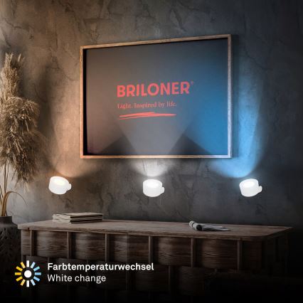 Briloner 3896016 - reguliuojamo ryškumo LED įkraunamas sieninis šviestuvas TARI LED/1,6W/5V 1500 mAh baltas