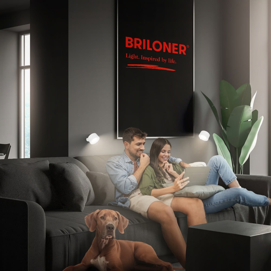 Briloner 3896016 - LED dimeriuojamas įkraunamas sieninis šviestuvas TARI LED/1,6W/5V 1500 mAh balta