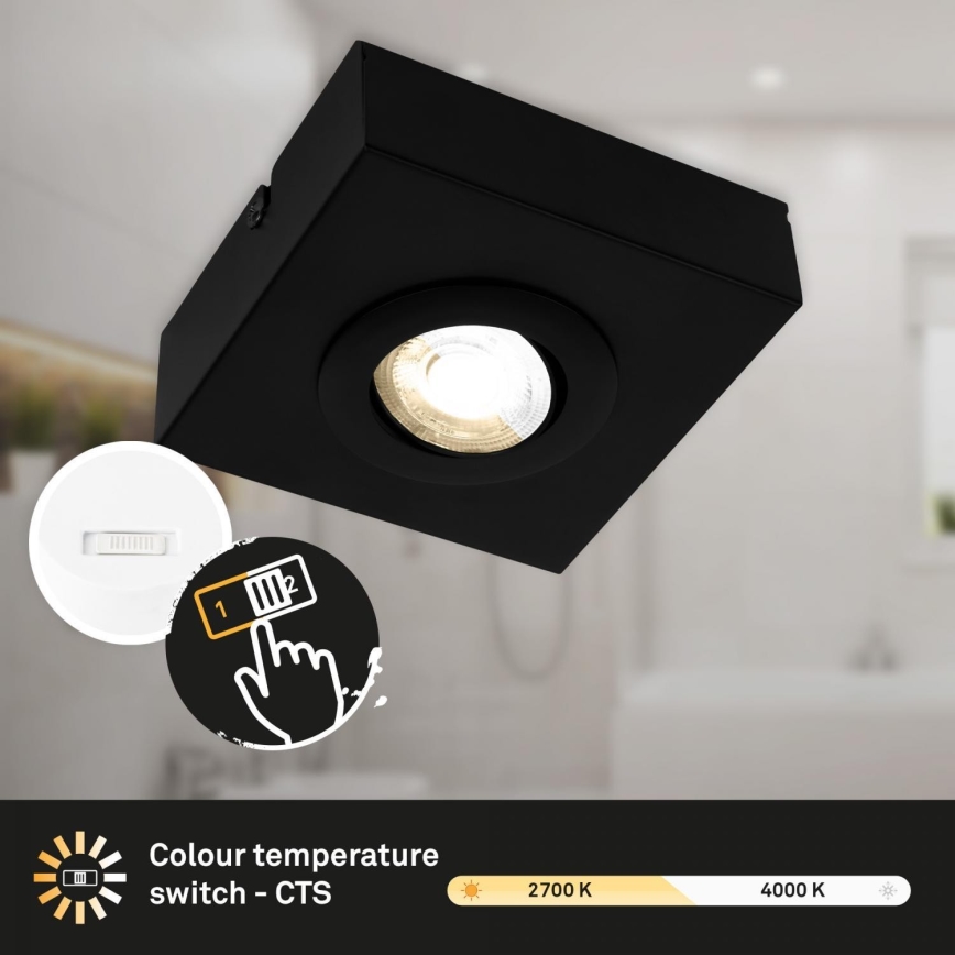 Briloner 3996015 - LED Akcentinis šviestuvas CTS LED/4W/230V 2700/4000K juoda