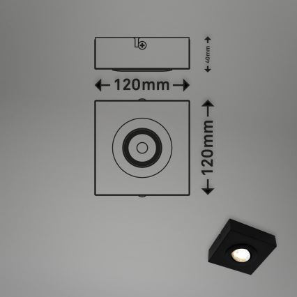 Briloner 3996015 - LED Akcentinis šviestuvas CTS LED/4W/230V 2700/4000K juoda