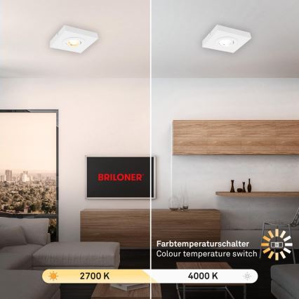 Briloner 3996016 - LED Akcentinis šviestuvas CTS LED/4W/230V 2700/4000K balta