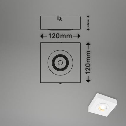 Briloner 3996016 - LED Akcentinis šviestuvas CTS LED/4W/230V 2700/4000K balta