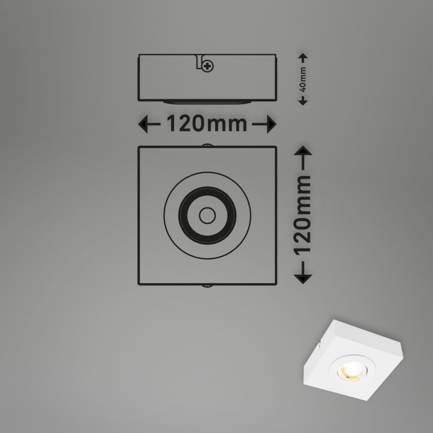 Briloner 3996016 - LED Akcentinis šviestuvas CTS LED/4W/230V 2700/4000K balta