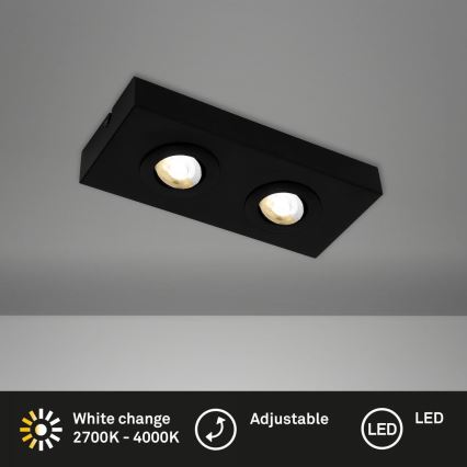Briloner 3996025 - LED Akcentinis šviestuvas CTS 2xLED/4W/230V 2700/4000K juoda