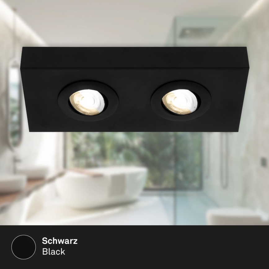 Briloner 3996025 - LED Akcentinis šviestuvas CTS 2xLED/4W/230V 2700/4000K juoda