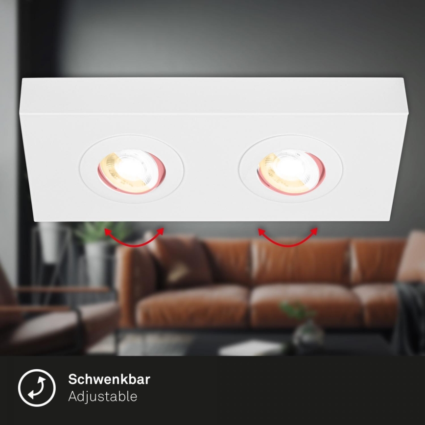 Briloner 3996026 - LED Akcentinis šviestuvas CTS 2xLED/4W/230V 2700/4000K balta