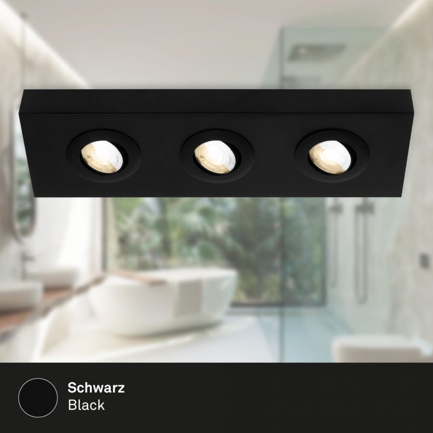 Briloner 3996035 - LED Akcentinis šviestuvas CTS 3xLED/4W/230V 2700/4000K juoda
