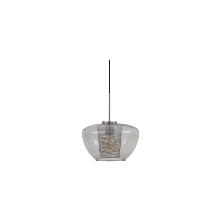 Briloner 4016-014 - Pakabinamas šviestuvas ant laido SEVENTIES 1xE27/40W/230V dūminė pilka