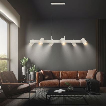 Briloner 4058064 - Pakabinama liustra ERA 6xGU10/10W/230V kreminė