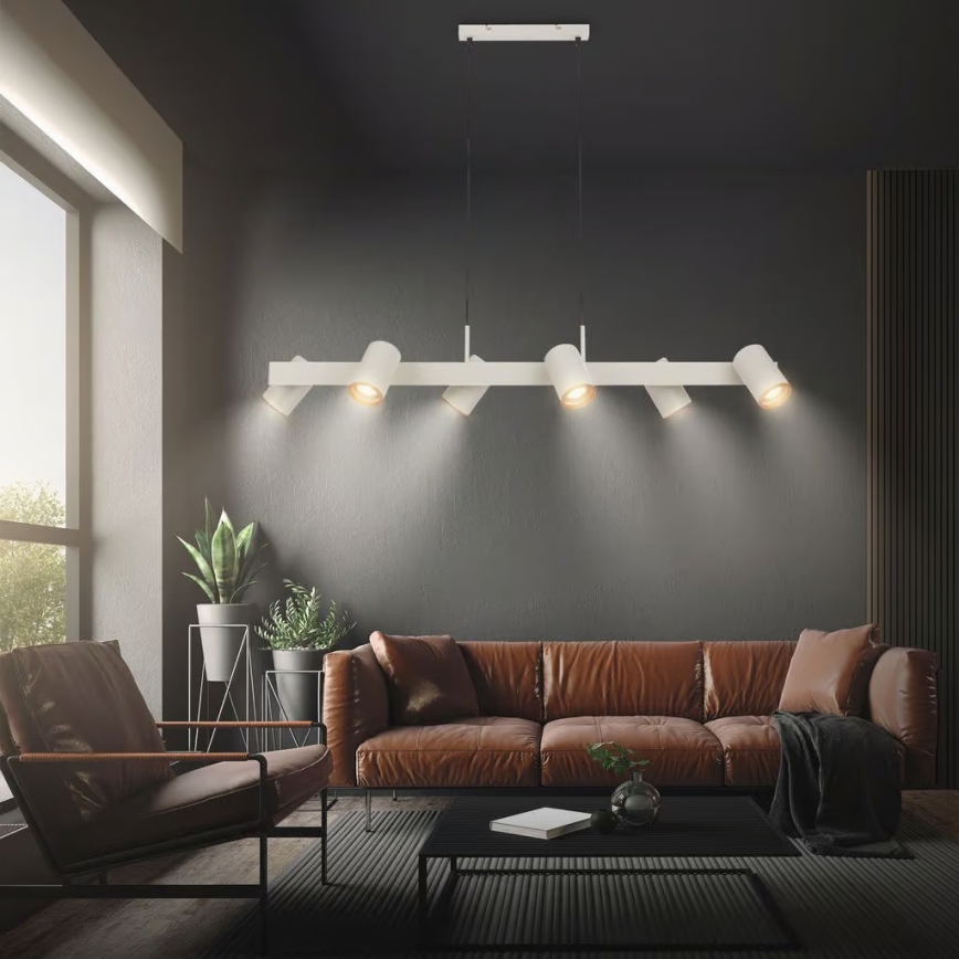 Briloner 4058064 - Pakabinama liustra ERA 6xGU10/10W/230V kreminė