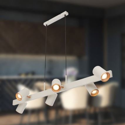 Briloner 4058064 - Pakabinama liustra ERA 6xGU10/10W/230V kreminė