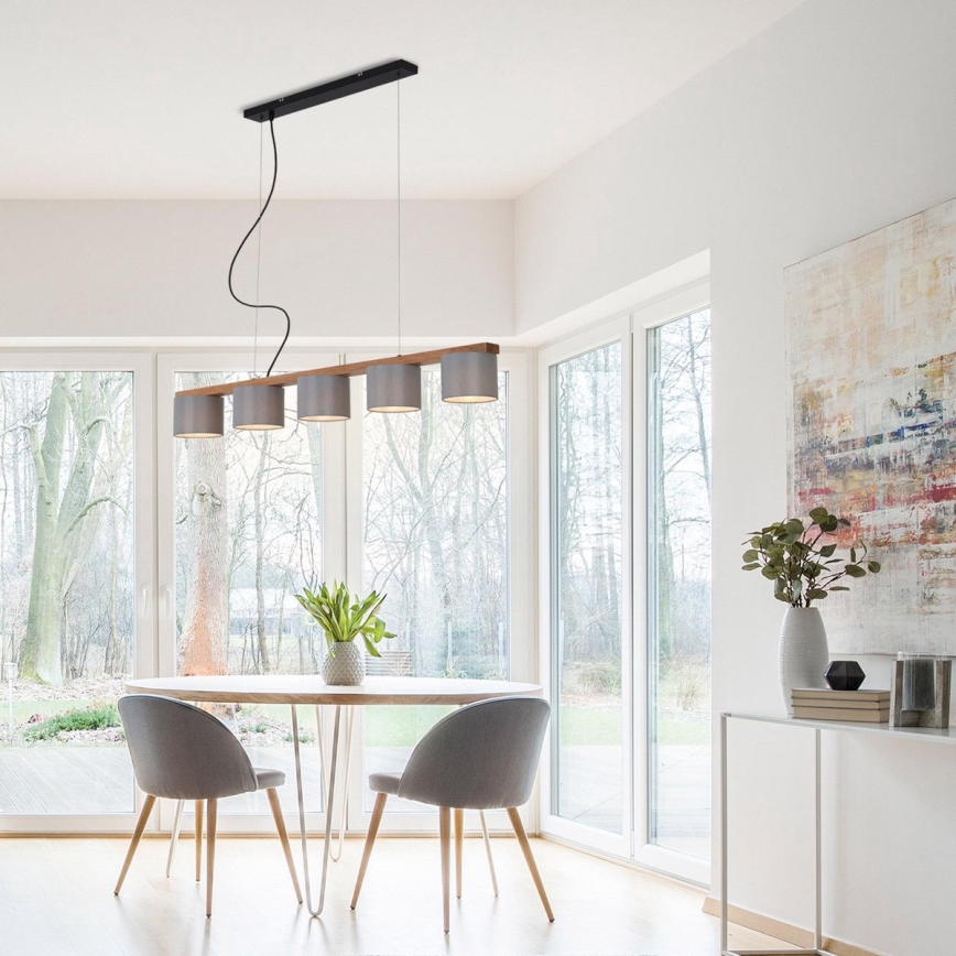 Briloner 4075-054 - Pakabinama liustra ant kabelio 5xE14/25W/230V