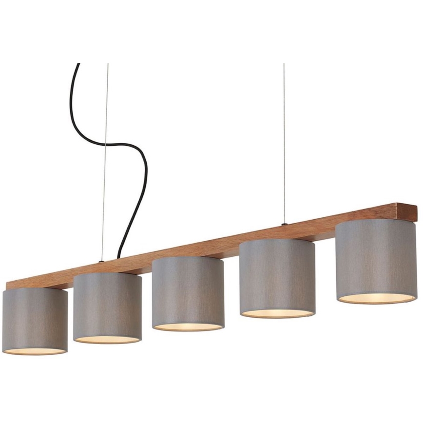 Briloner 4075-054 - Pakabinama liustra RHON ant laido 5xE14/25W/230V